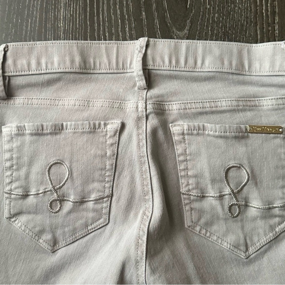 Lilly Pulitzer South Ocean Jeans in Light Gray
